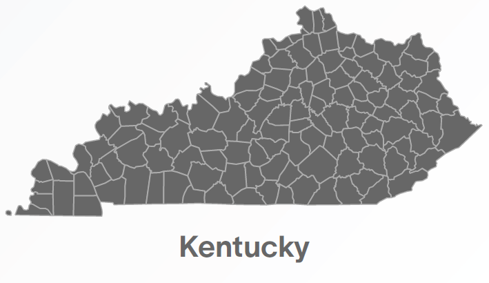 A Map of Kentucky