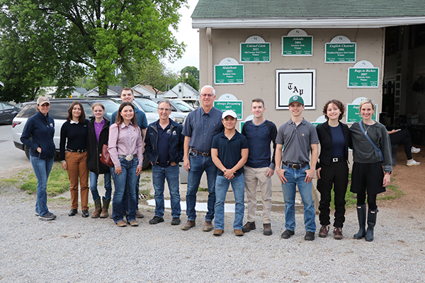 Students from BCTC pose for a picture at Churchill Downs