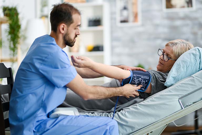 female nurse in hospital